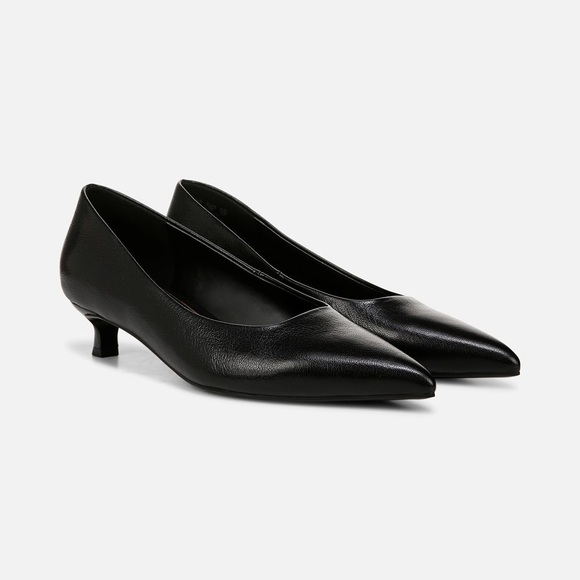 Naturalizer Shoes - 68. Naturalizer • NWT $160 Black Leather Kitten Heel Pumps